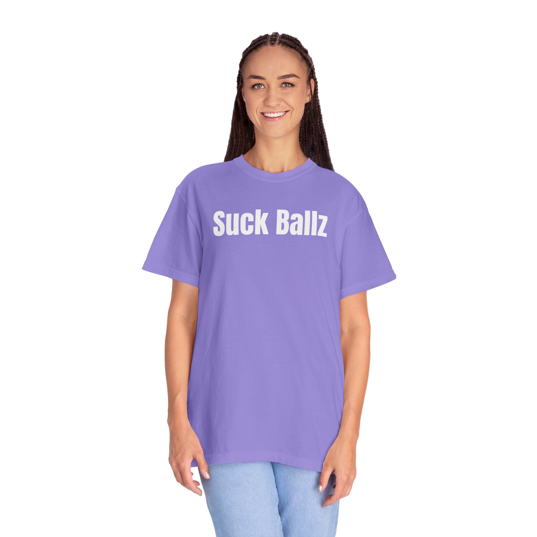 "Suck Ballz" Bold Text Tee
