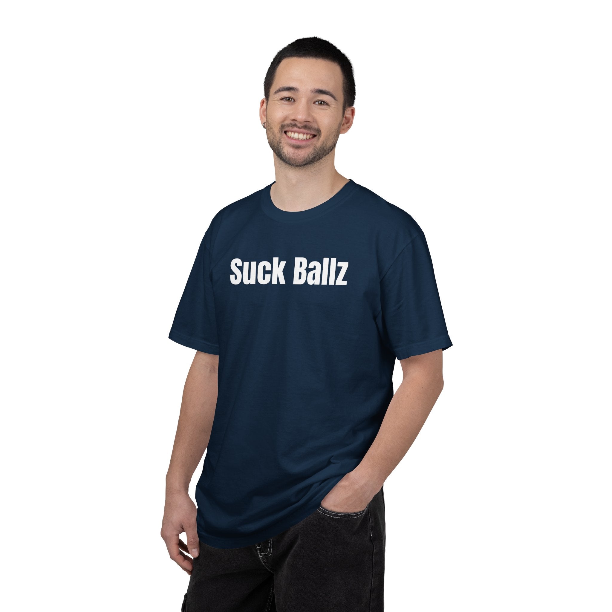 "Suck Ballz" Bold Text Tee