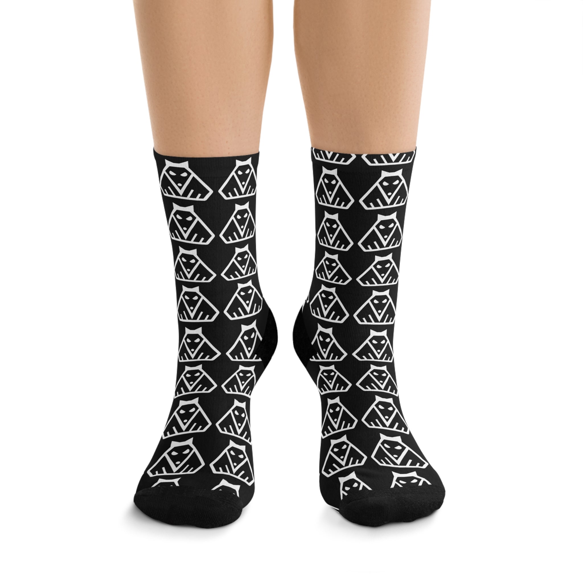Kdog Pattern Socks | Recycled Polyester Crew Socks