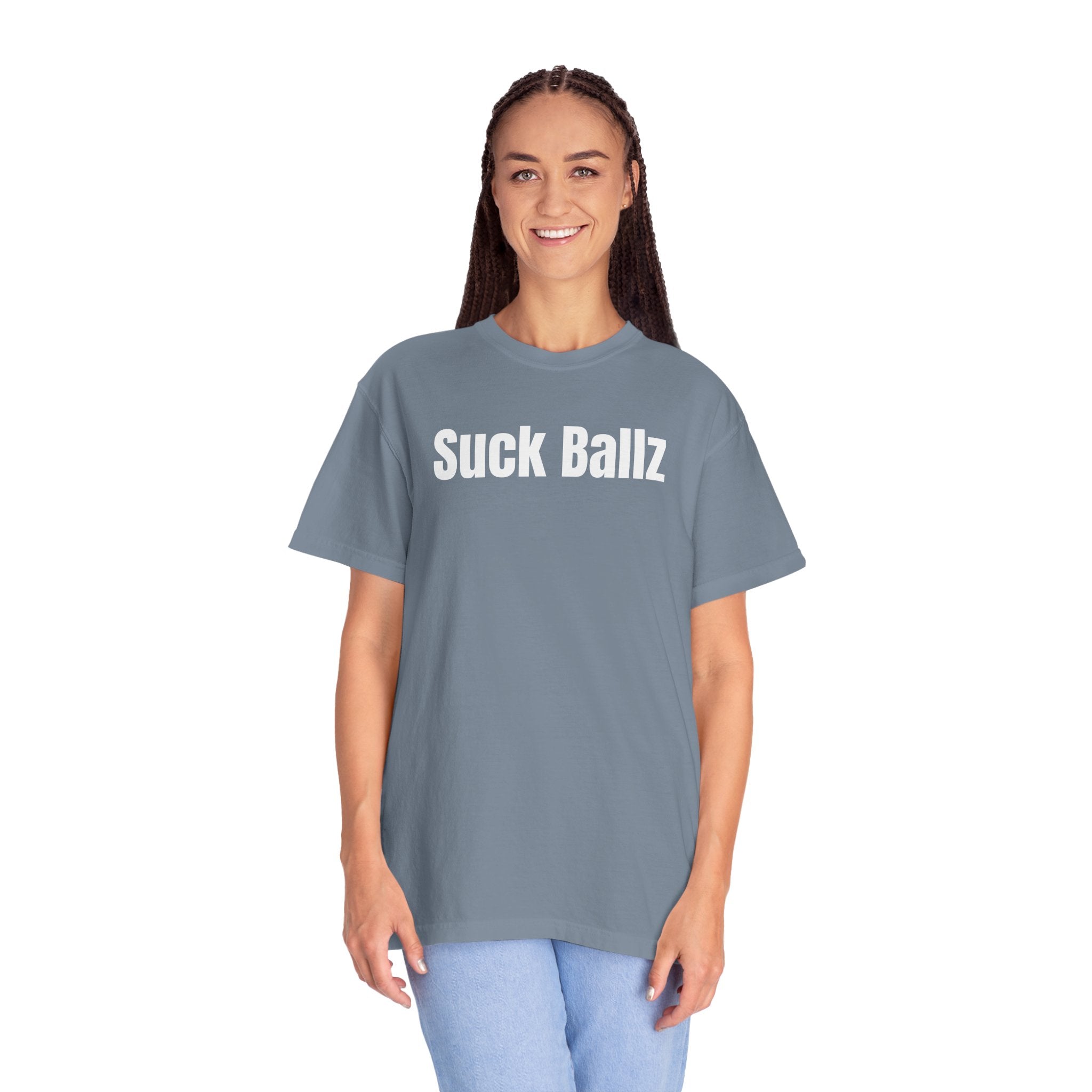 "Suck Ballz" Bold Text Tee