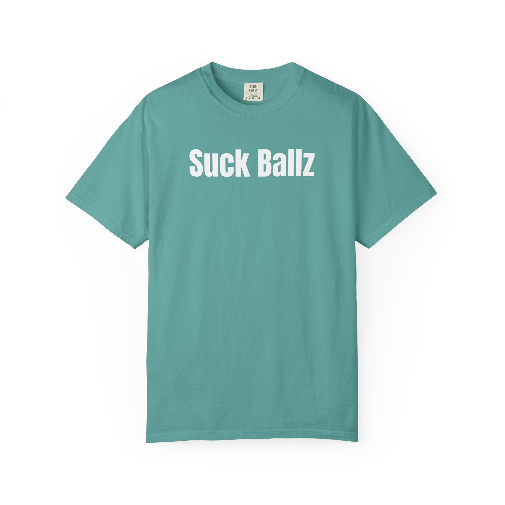 "Suck Ballz" Bold Text Tee