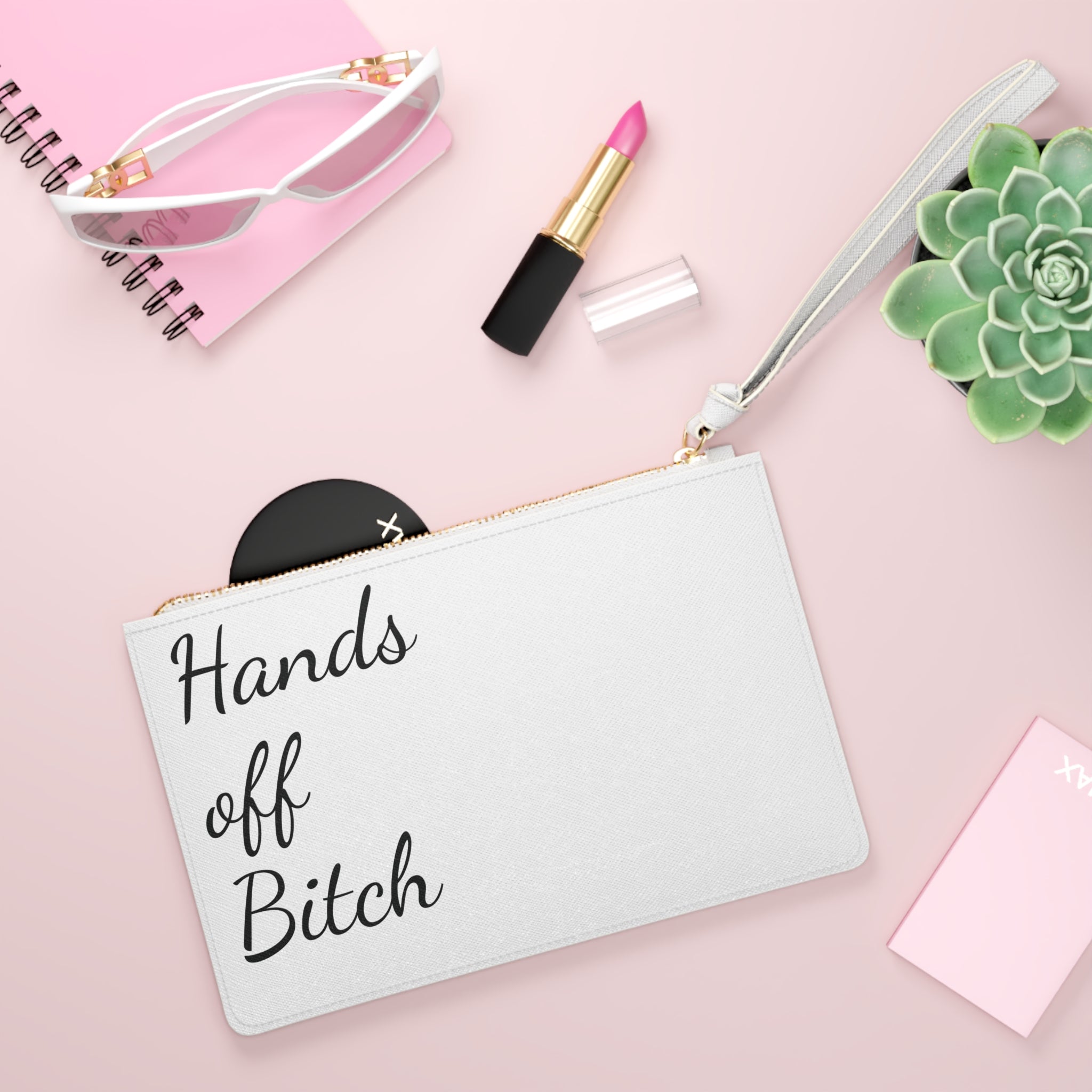 Hands Off Bitch Clutch Bag