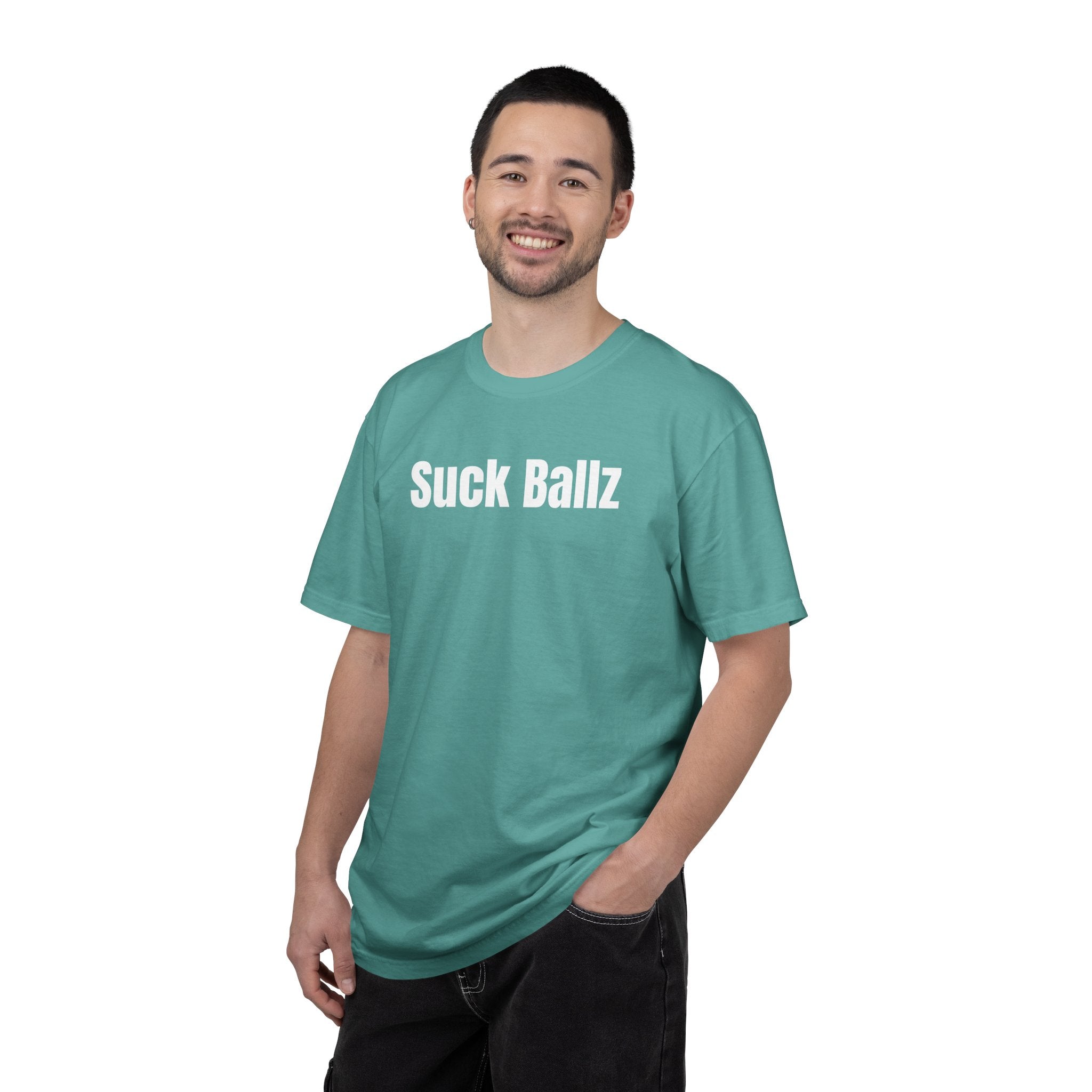 "Suck Ballz" Bold Text Tee