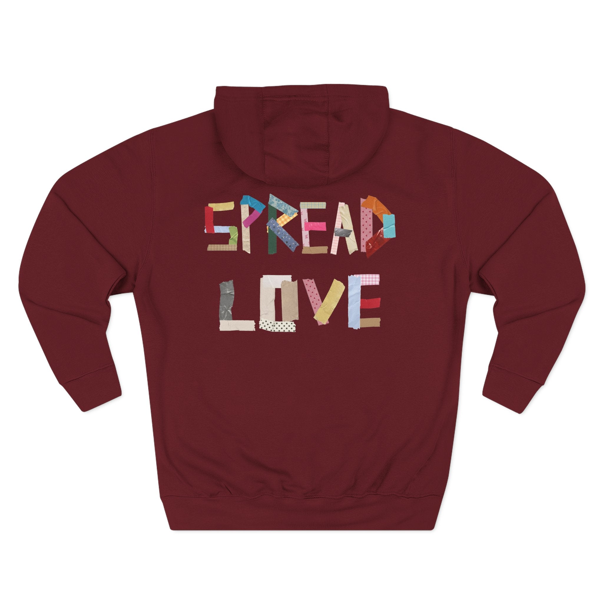 "Spread Love" Tape style hoodie