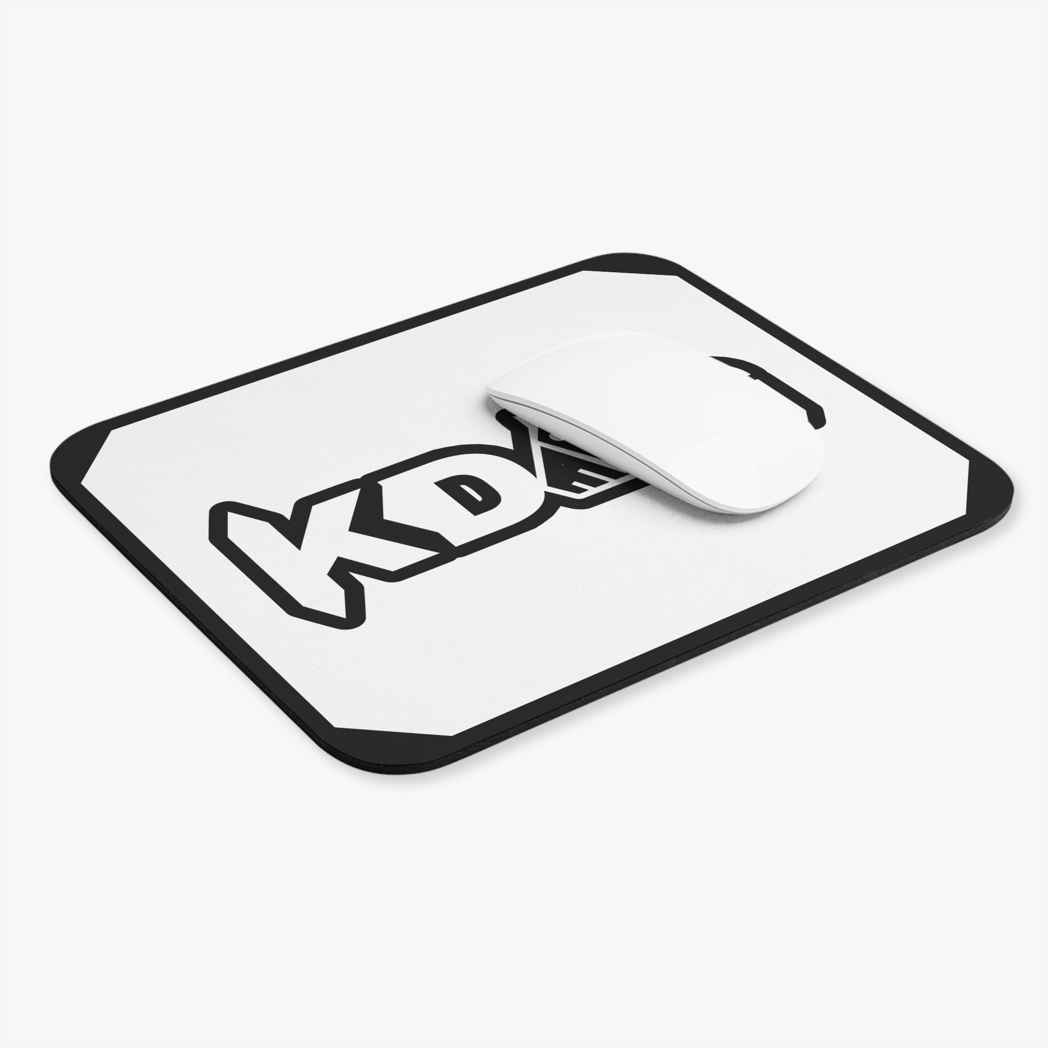 K-Dog Logo Mouse Pad — Minimal Monochrome Gaming/Office Desk Mat