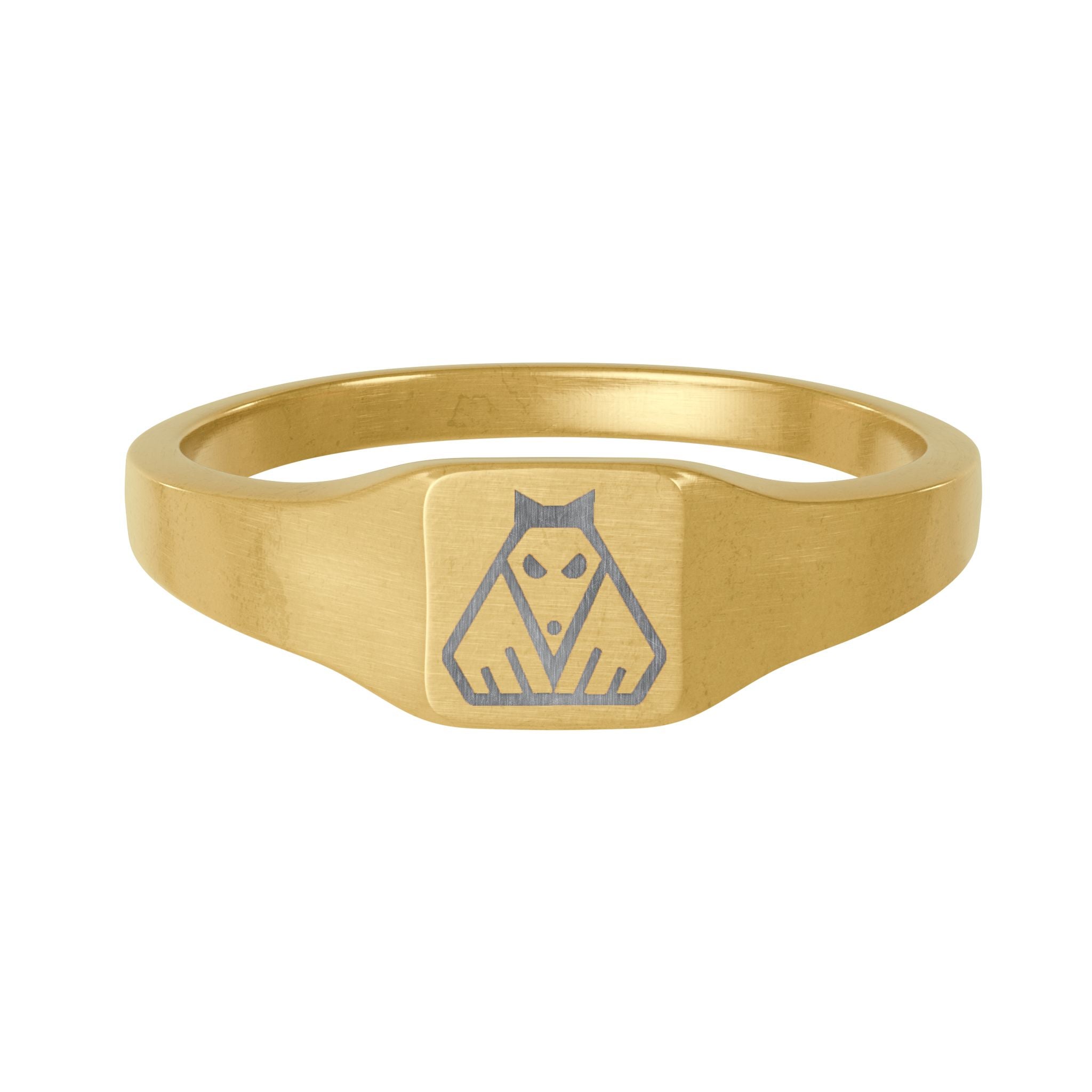 "Kdog" Gold Stainless Steel Ring