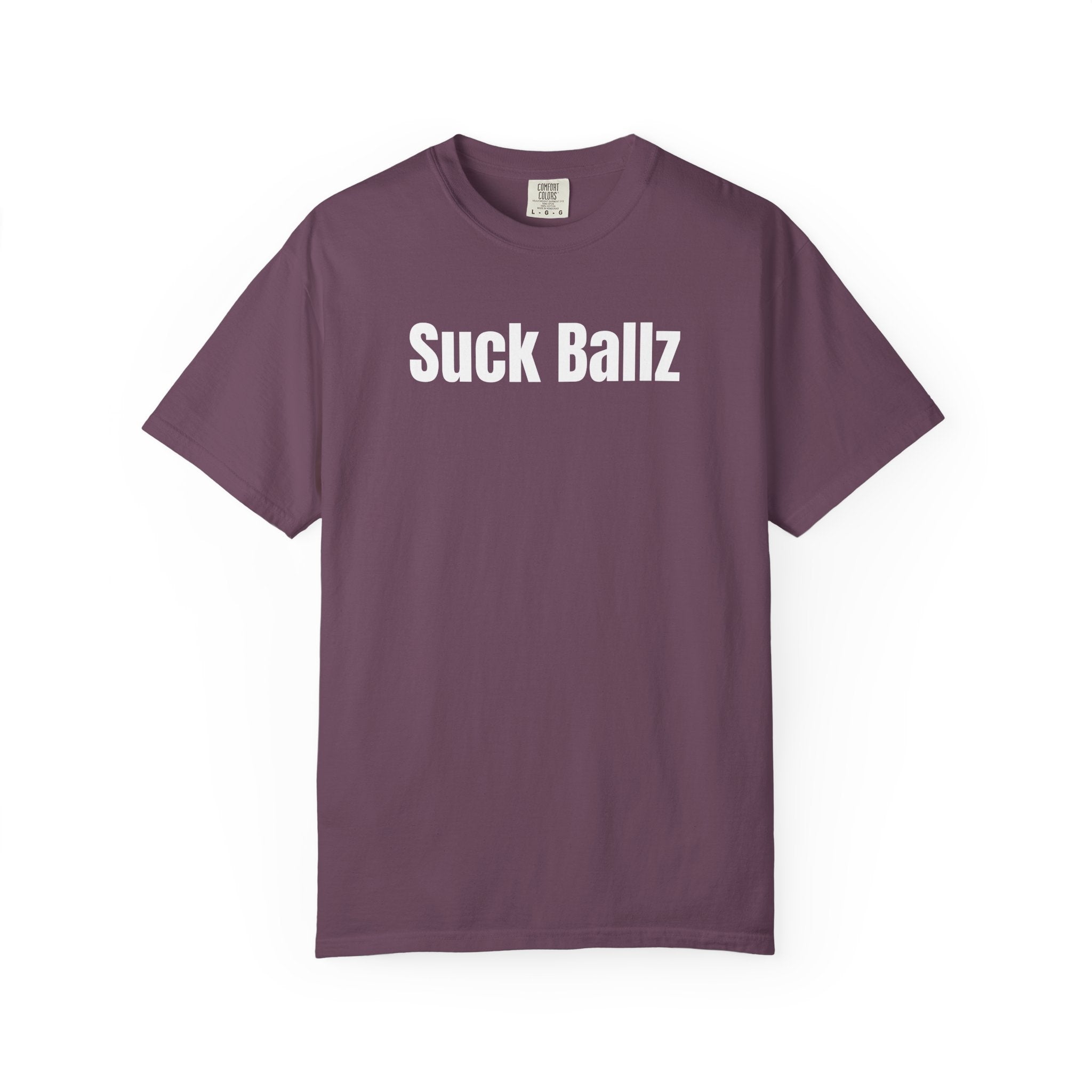 "Suck Ballz" Bold Text Tee