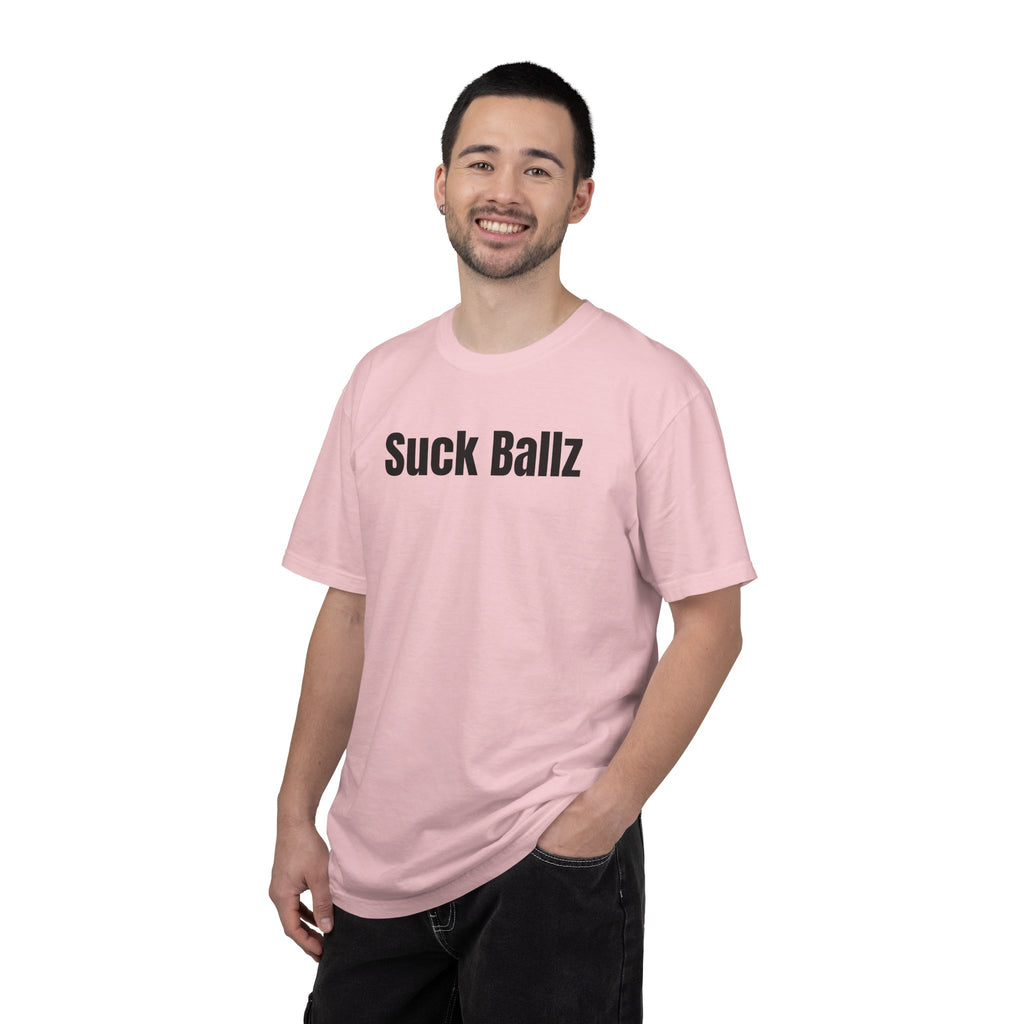 "Suck Ballz" Bold Text Tee
