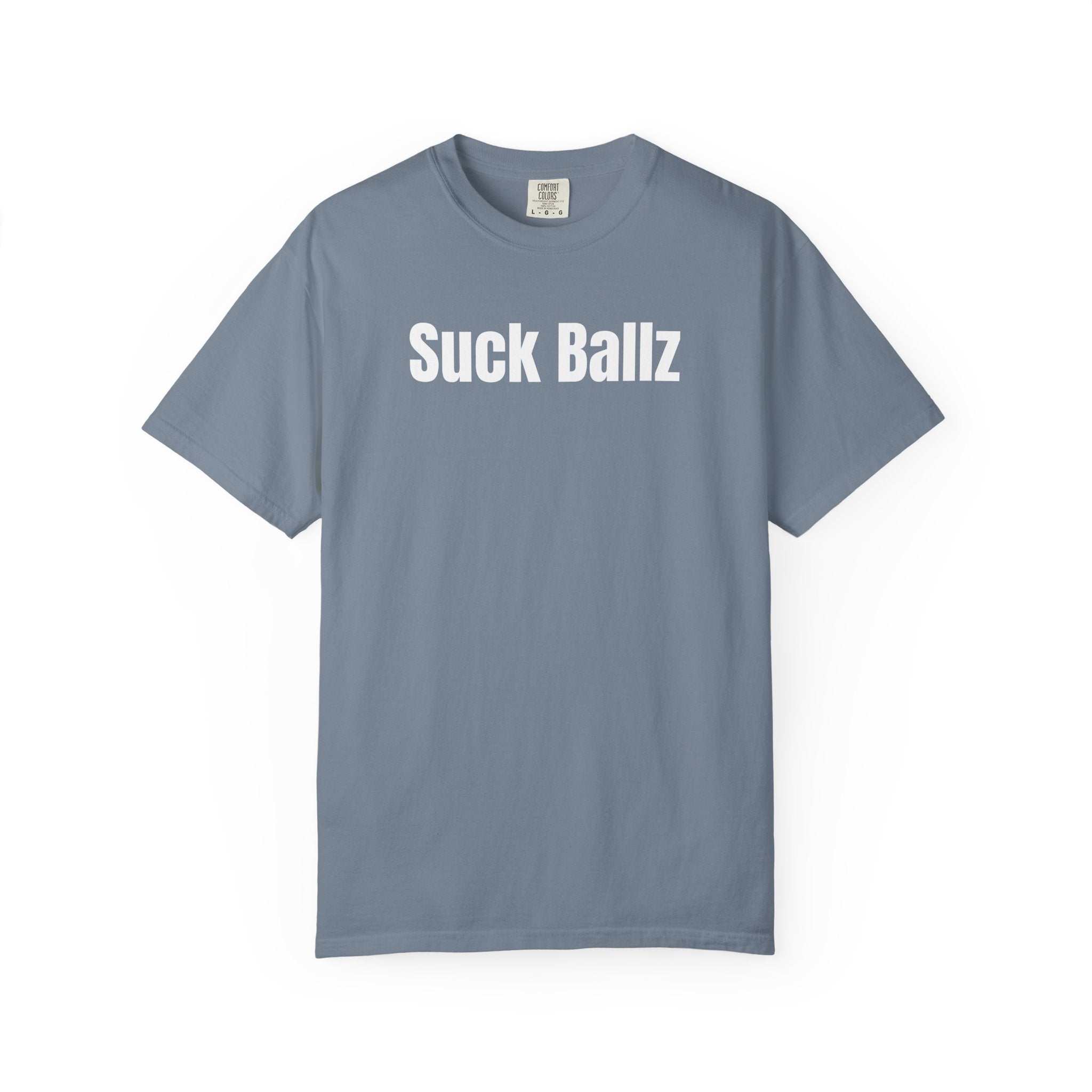 "Suck Ballz" Bold Text Tee