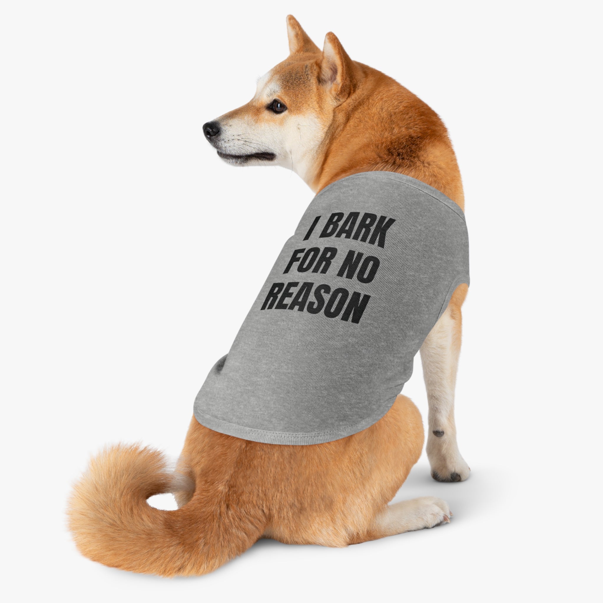 "I Bark For No Reason" Dog wear