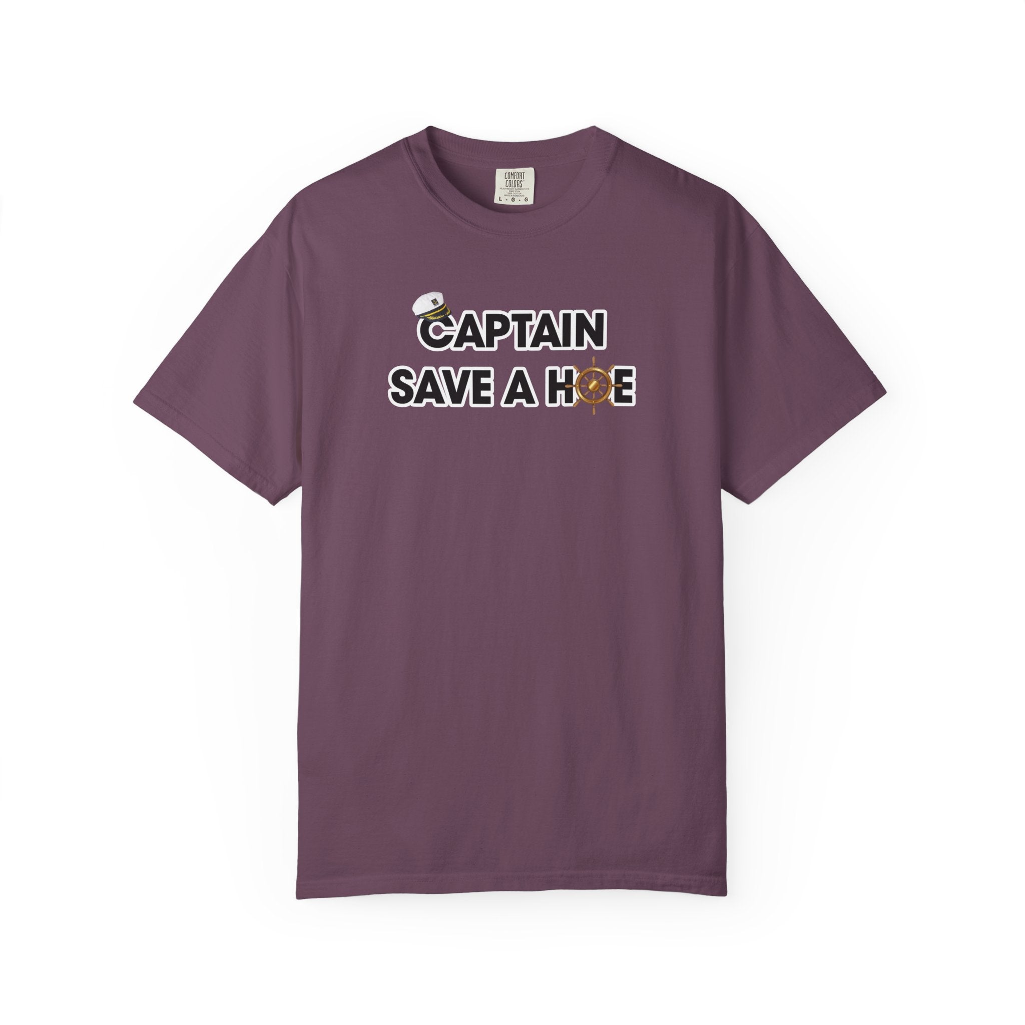 Captain Save A Hoe Graphic T-Shirt – Funny Nautical Sailor Tee