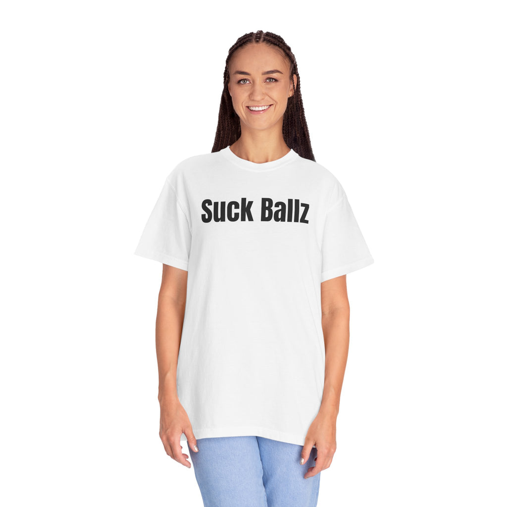 "Suck Ballz" Bold Text Tee