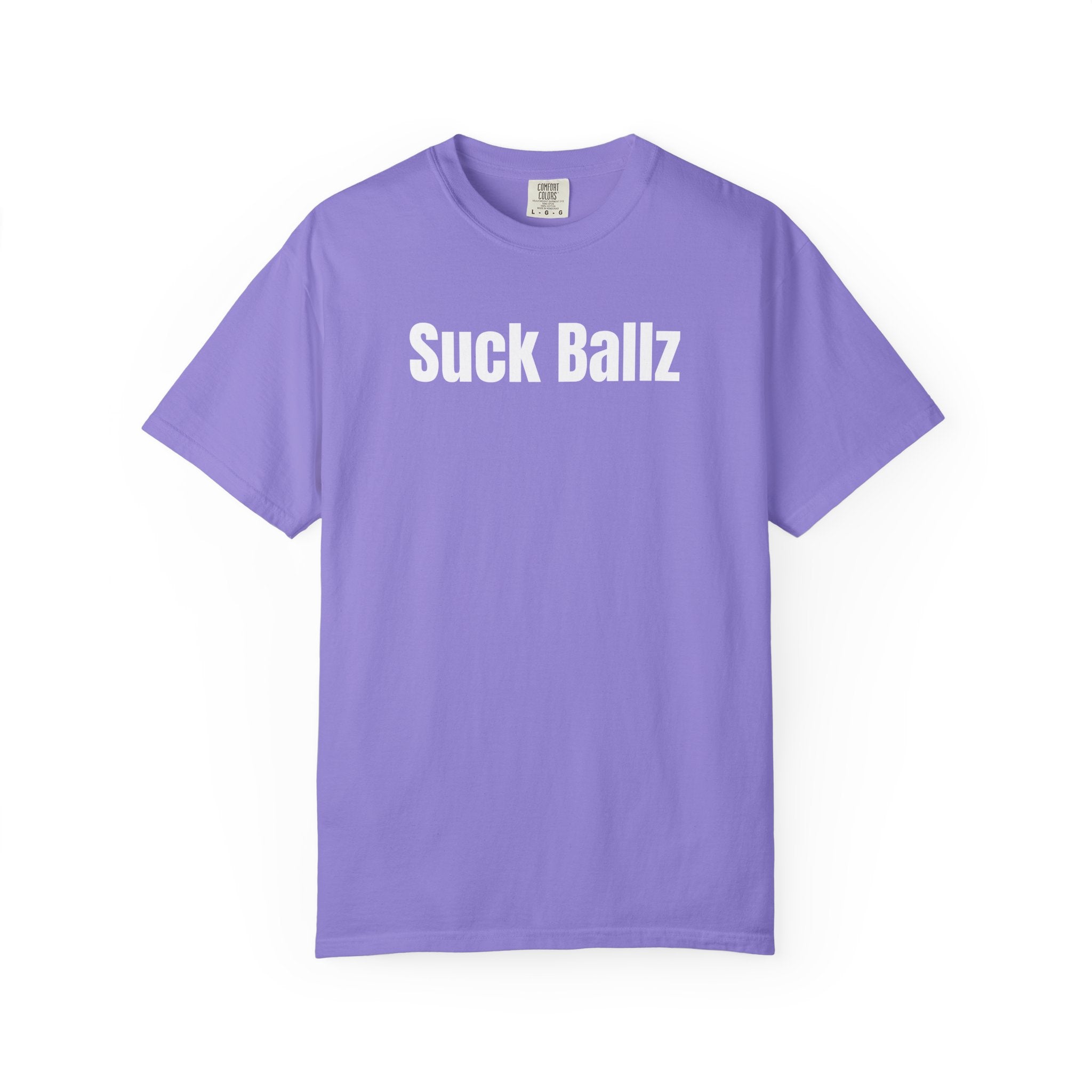 "Suck Ballz" Bold Text Tee
