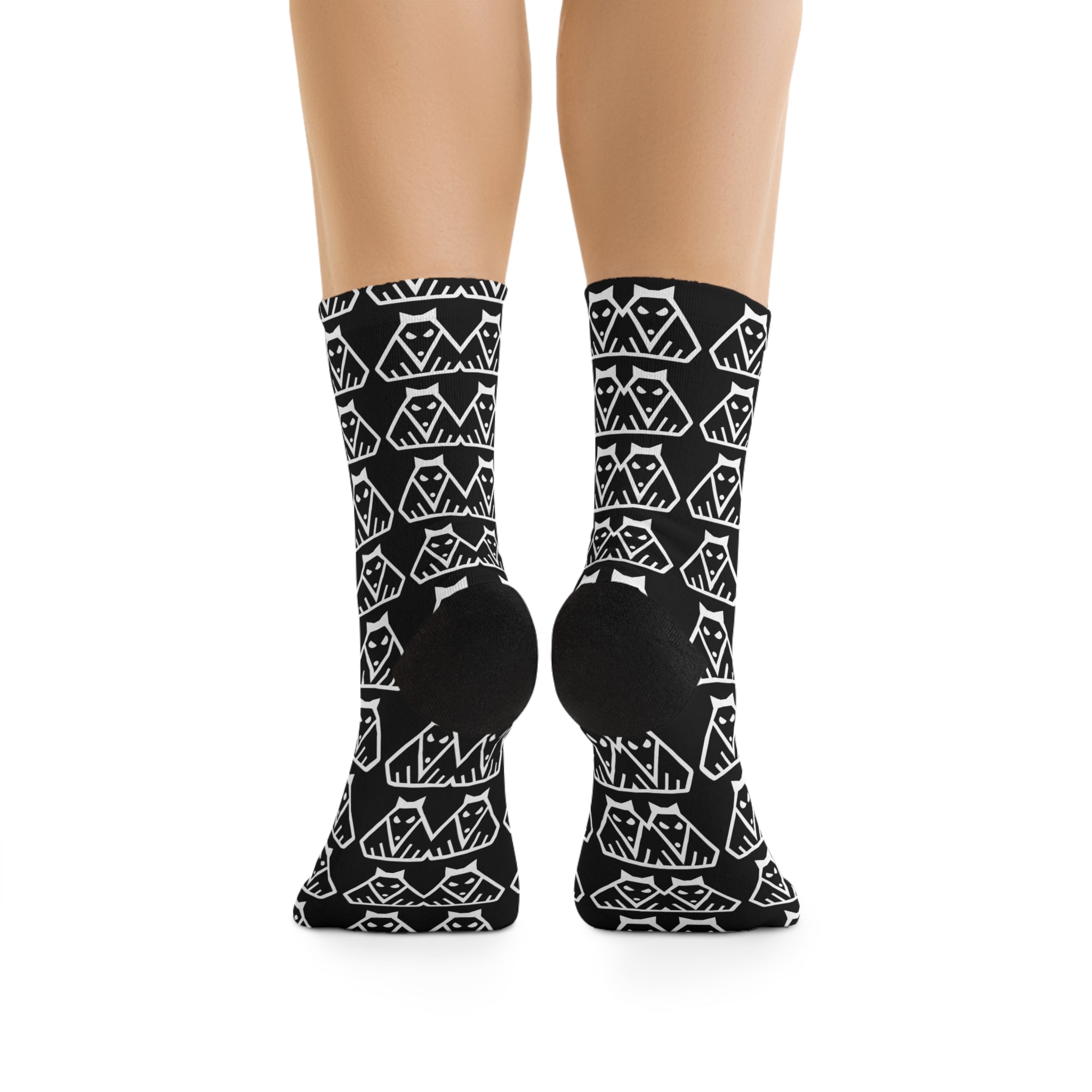 Kdog Pattern Socks | Recycled Polyester Crew Socks