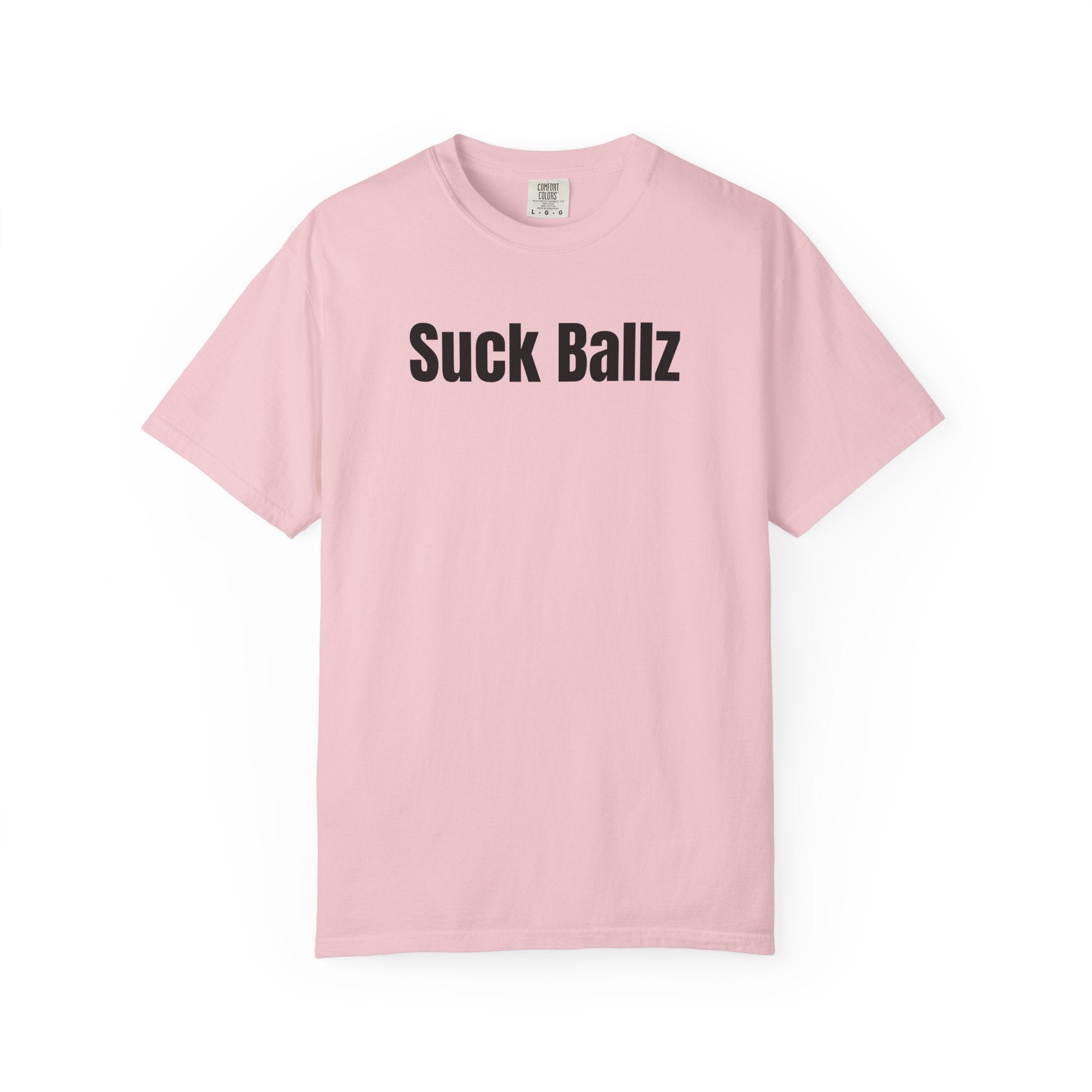 "Suck Ballz" Bold Text Tee