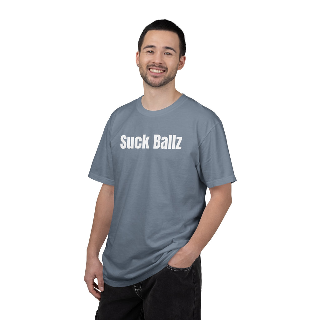 "Suck Ballz" Bold Text Tee