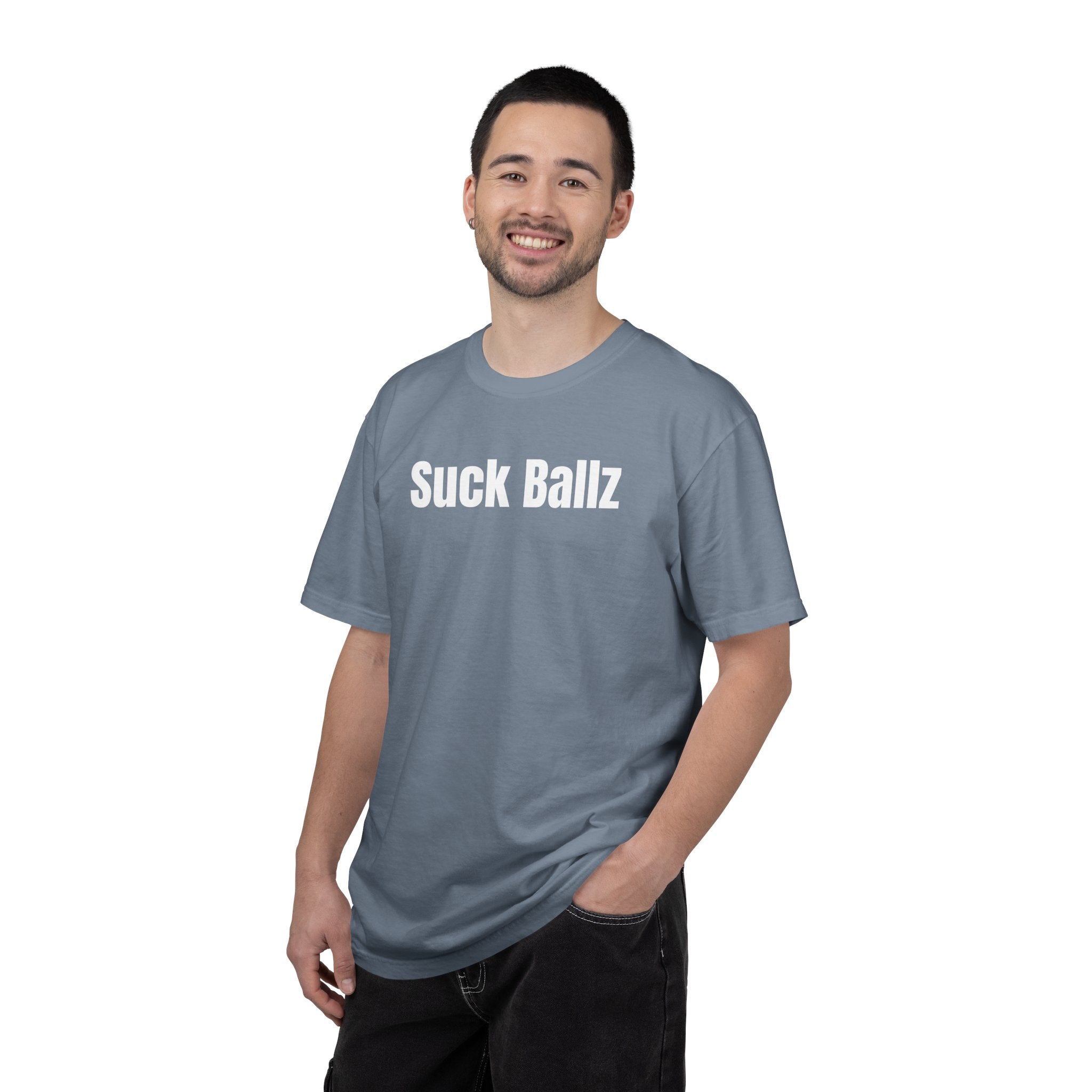 "Suck Ballz" Bold Text Tee