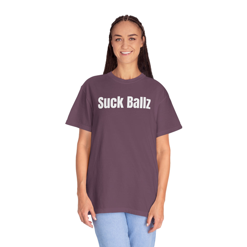 "Suck Ballz" Bold Text Tee