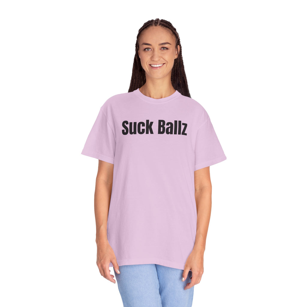 "Suck Ballz" Bold Text Tee
