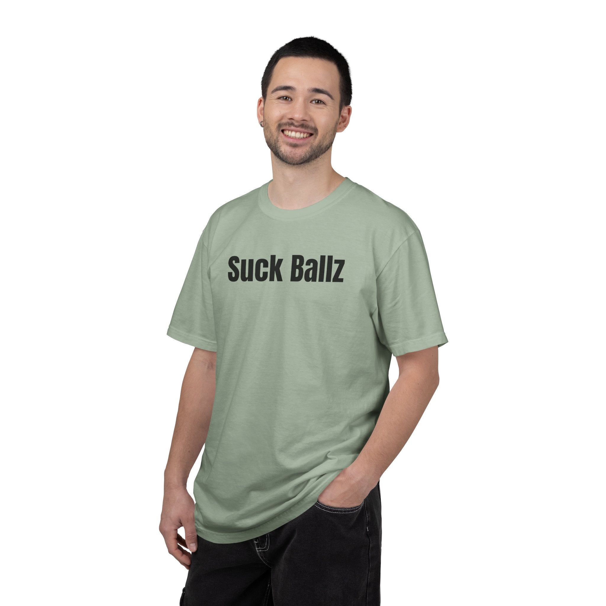 "Suck Ballz" Bold Text Tee