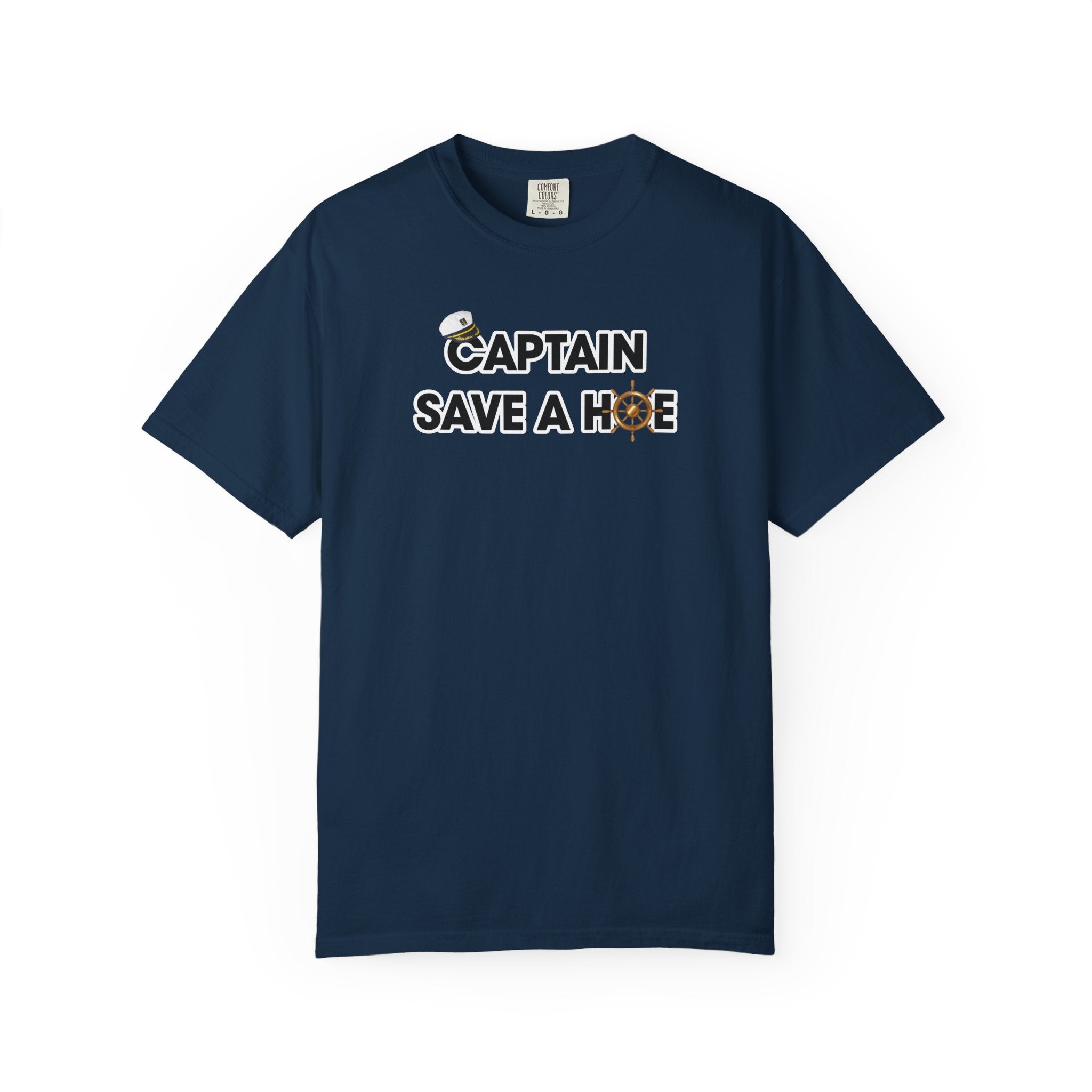 Captain Save A Hoe Graphic T-Shirt – Funny Nautical Sailor Tee