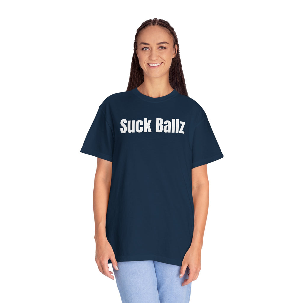 "Suck Ballz" Bold Text Tee
