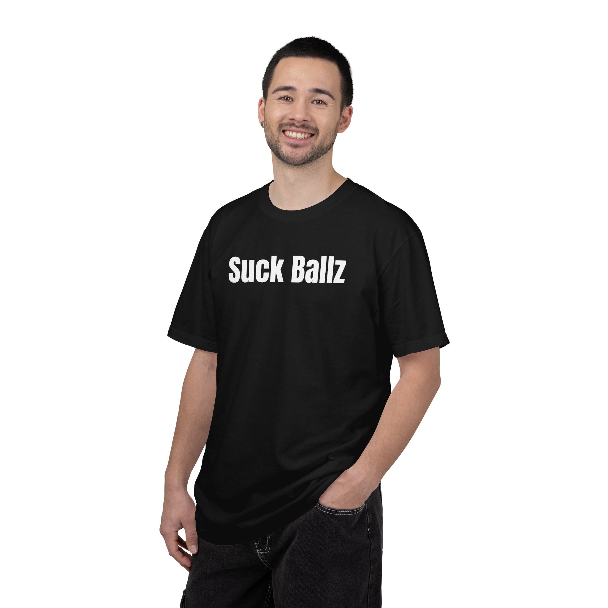 "Suck Ballz" Bold Text Tee
