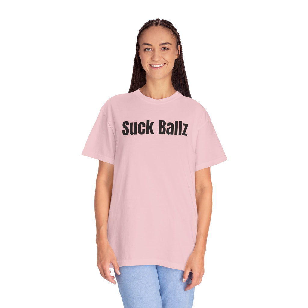 "Suck Ballz" Bold Text Tee