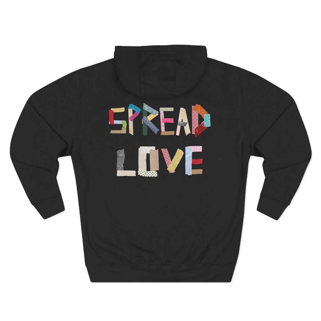 "Spread Love" Tape style hoodie