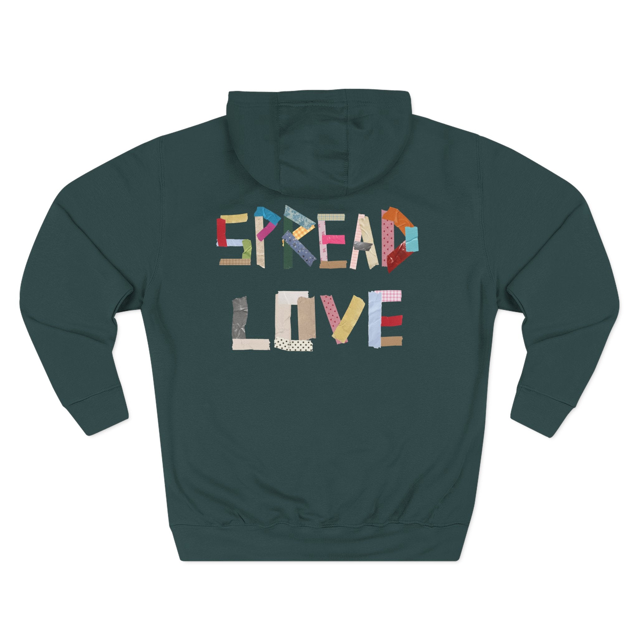 "Spread Love" Tape style hoodie