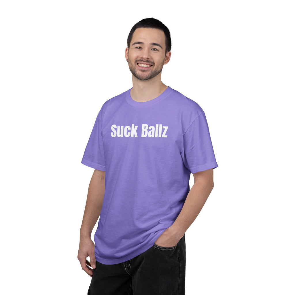 "Suck Ballz" Bold Text Tee